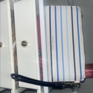 Draper James Multicolor Striped Wristlet